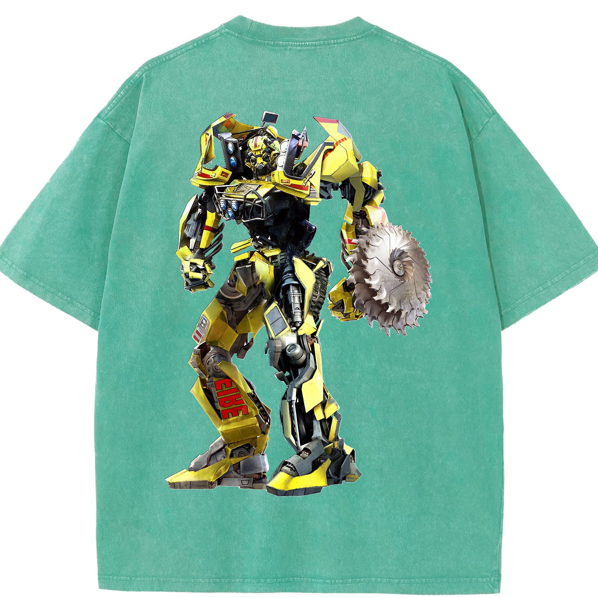 （画像用） Transformers トランスフォーマー 綿100% ヴィンテージ風 半袖Tシャツ（背面プリント）